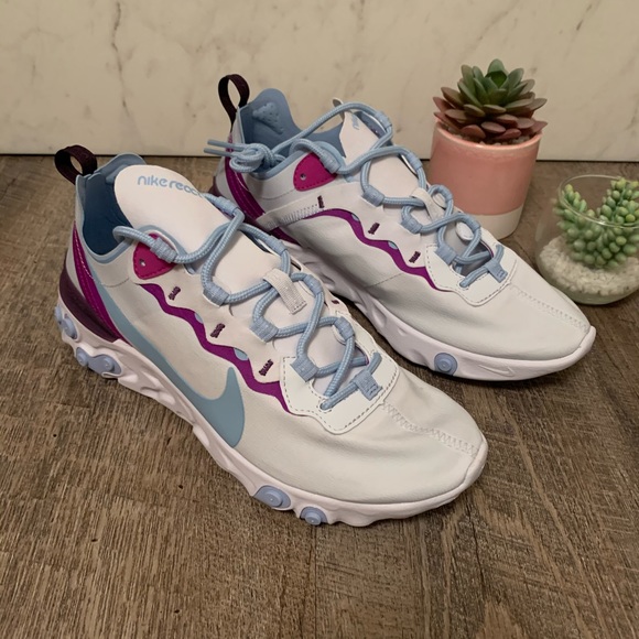 Nike React Element 55 Psychic Blue - Picture 6 of 8